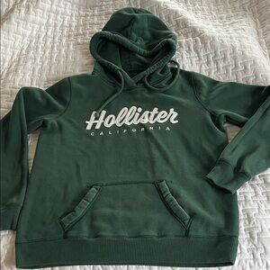 Hollister Forest Green Pullover Hoodie